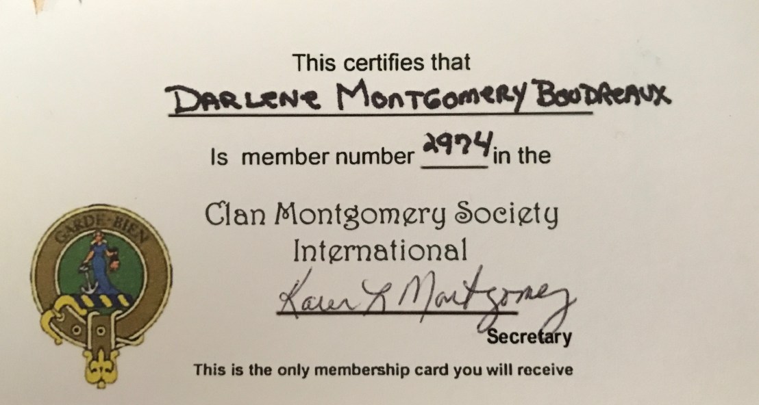 Montgomery Clan Card
